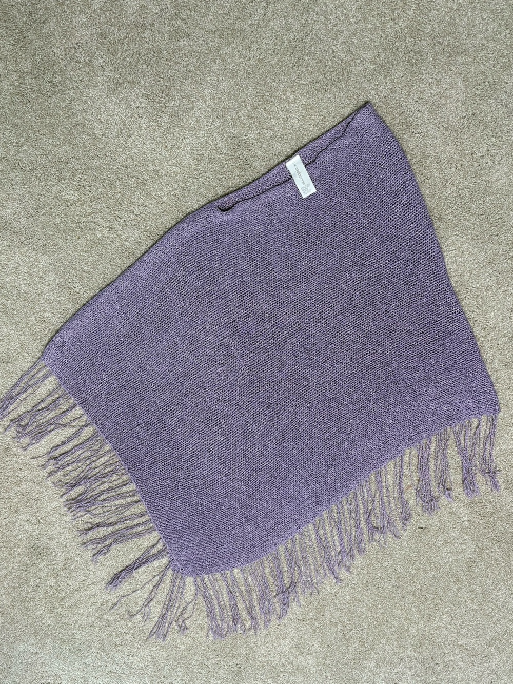 Vintage Asymmetric Purple Liz Claiborne Poncho